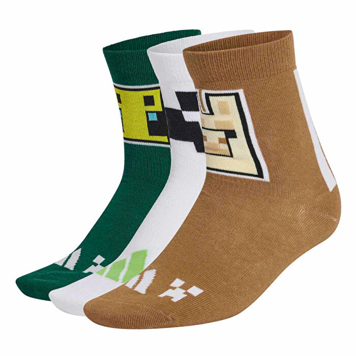 adidas Minecraft 3' lü Çocuk Çorap