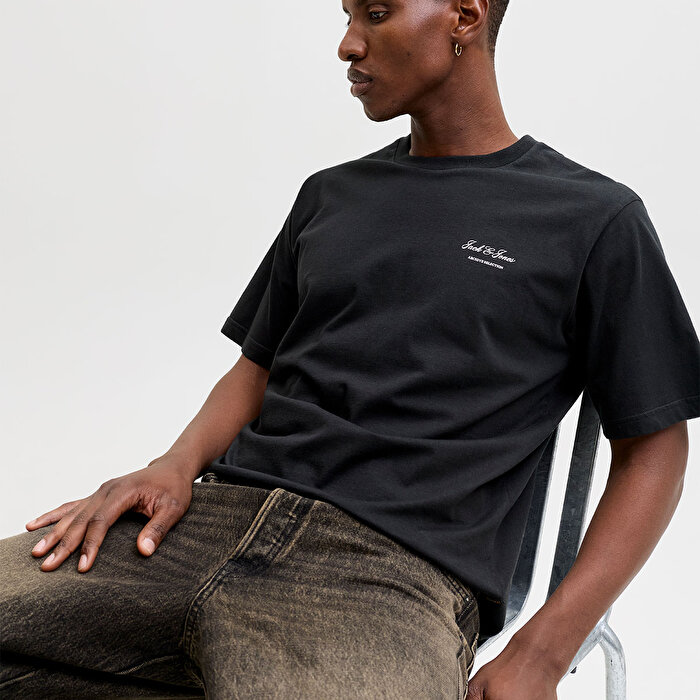 Jack&Jones Archive Graphic Erkek Siyah Tişört