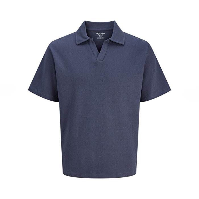 Jack&Jones Montauk Split Erkek Gri Polo Yaka Tişört