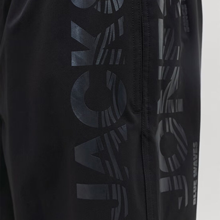 Jack&Jones Maui Wave Logo Regular Erkek Siyah Mayo