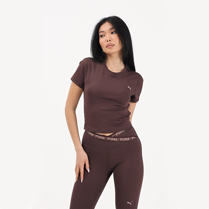 Puma Strong Cross Back Kadın Kahverengi Tişört