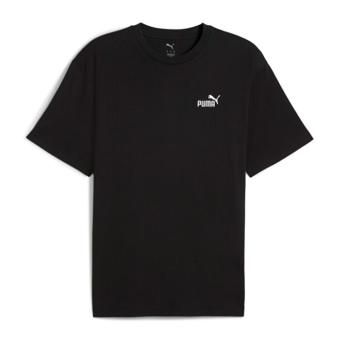 Puma Essential Relaxed No 1 Logo Erkek Siyah Tişört