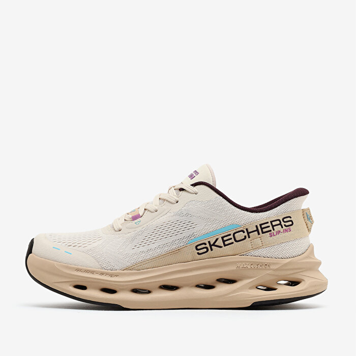 Skechers Max Cushioning Glide Step Kadın Bej Koşu Ayakkabısı