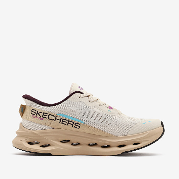 Skechers Max Cushioning Glide Step Kadın Bej Koşu Ayakkabısı