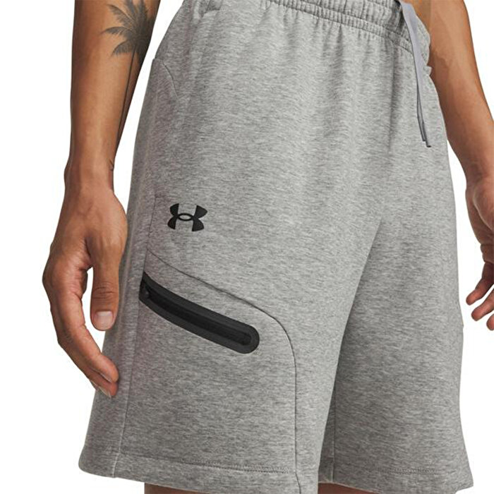 Under Armour Unstoppable Fleece Erkek Gri Şort