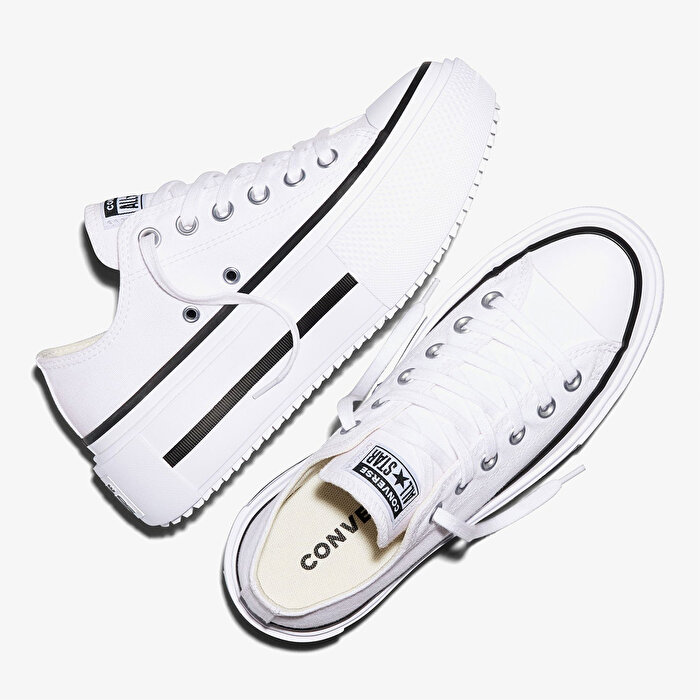 Converse Chuck Taylor All Star Lift Double Stack Pl Kadın Beyaz Sneaker