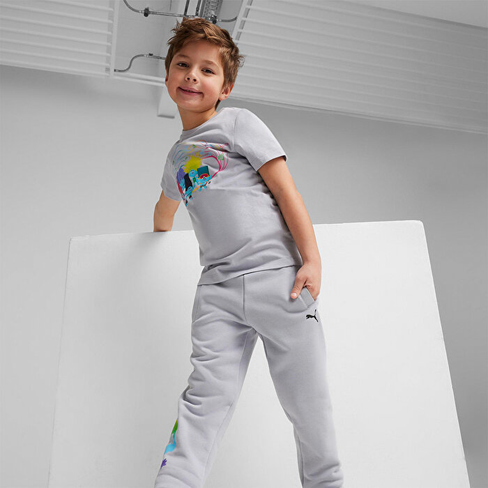 Puma Puma X Trolls Erkek Çocuk Gri Tişört