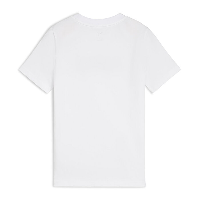 Puma Essentials Logo Kız Çocuk Beyaz Tişört