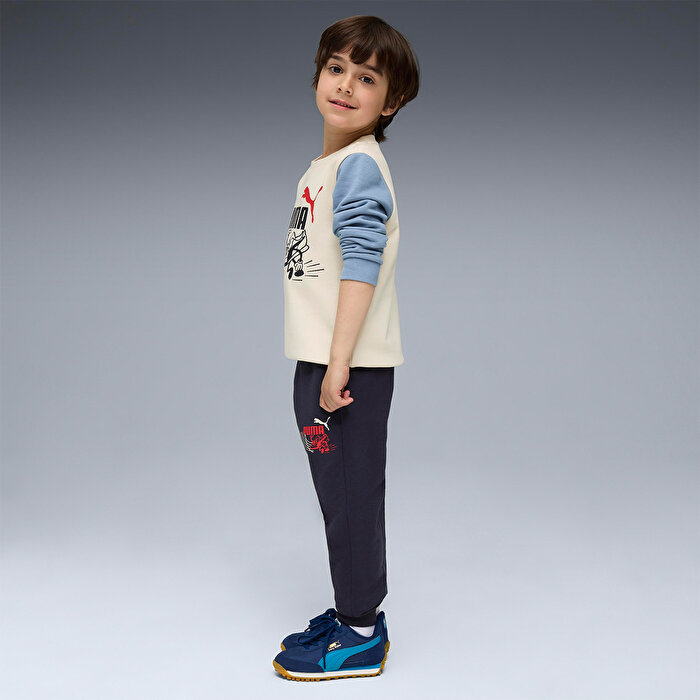 Puma Little Runners Çocuk Siyah Eşofman Altı