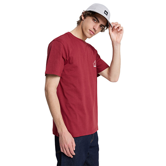 Quiksilver Bliss Point Erkek Bordo Tişört