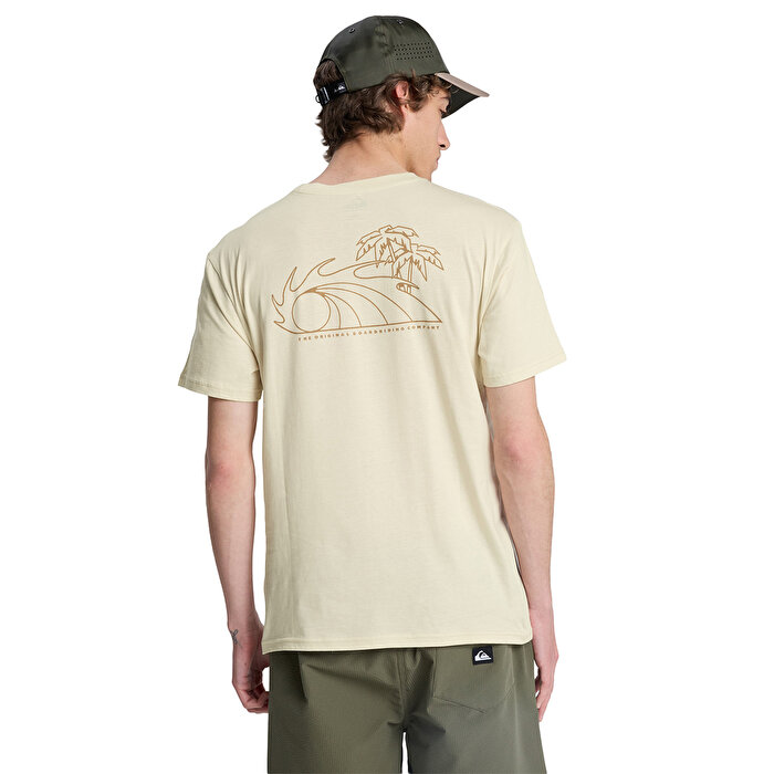 Quiksilver Bliss Point Erkek Bej Tişört