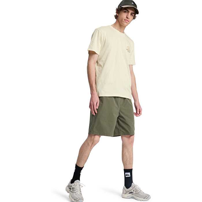 Quiksilver Bliss Point Erkek Bej Tişört