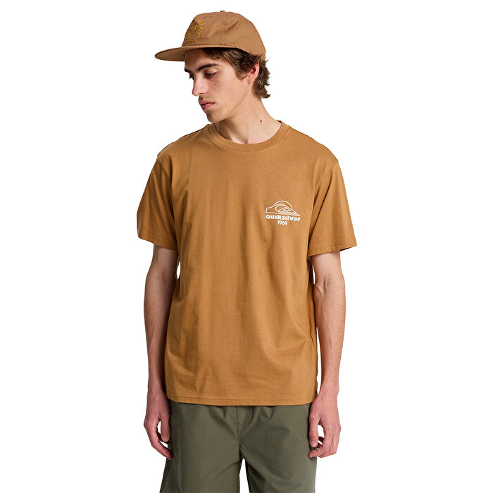 Quiksilver Bliss Point Erkek Kahverengi Tişört