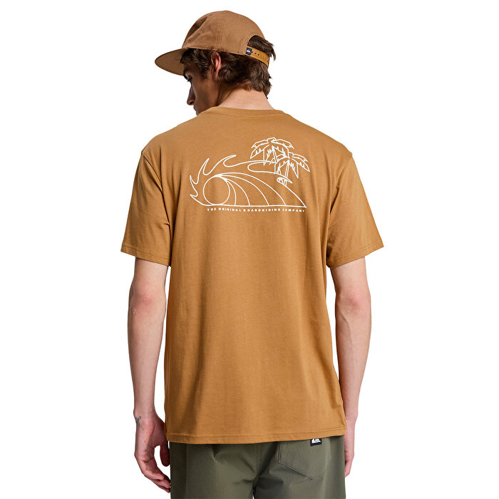 Quiksilver Bliss Point Erkek Kahverengi Tişört