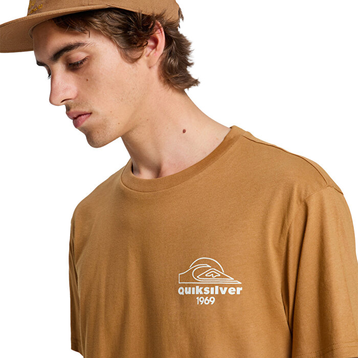 Quiksilver Bliss Point Erkek Kahverengi Tişört