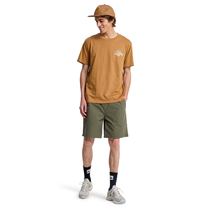 Quiksilver Bliss Point Erkek Kahverengi Tişört