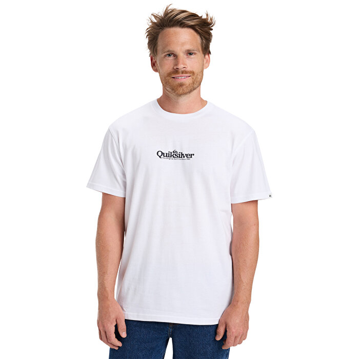Quiksilver Fineline Erkek Beyaz Tişört