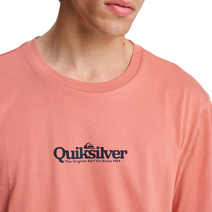 Quiksilver Fineline Erkek Pembe Tişört