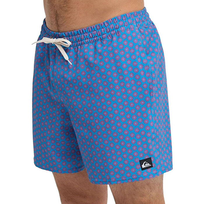 Quiksilver Stretch Printed Erkek Mavi Mayo