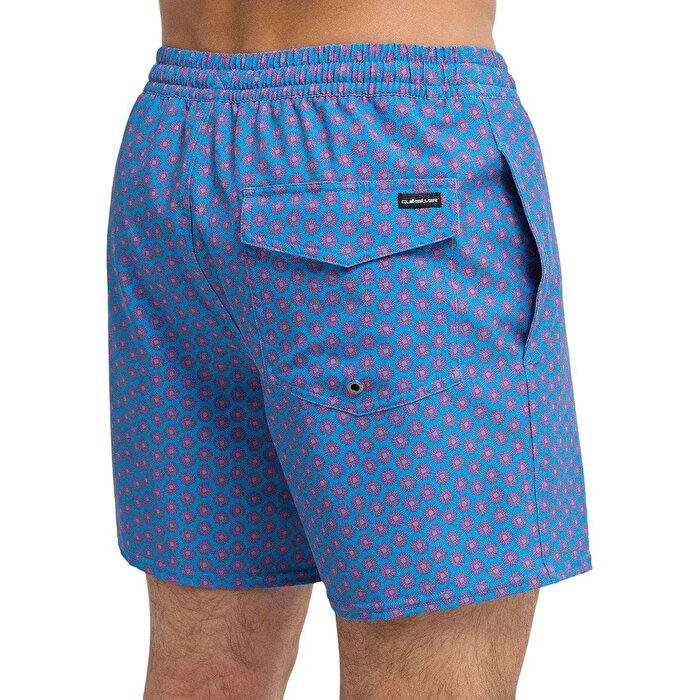 Quiksilver Stretch Printed Erkek Mavi Mayo