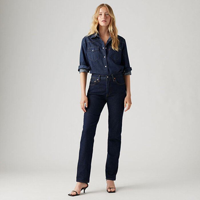 Levi's 501 Kadın Lacivert Jean