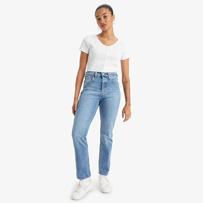 Levi's 501 Kadın Mavi Jean