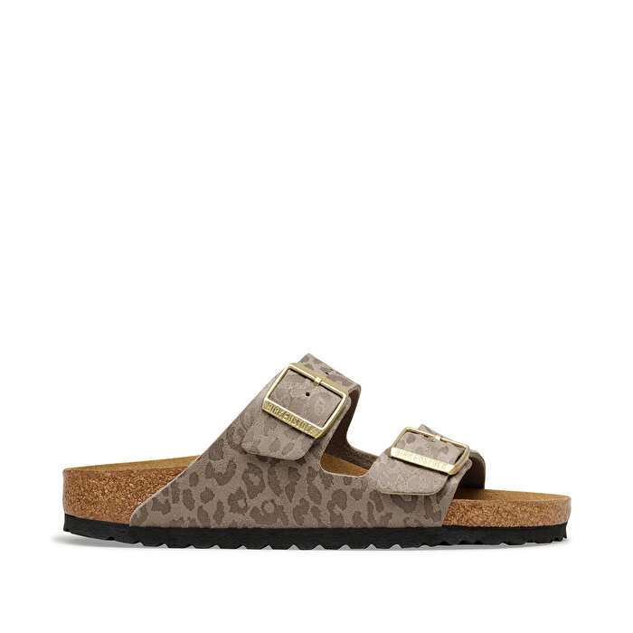 Birkenstock Arizona Syn Leopard Kadın Kahverengi Terlik