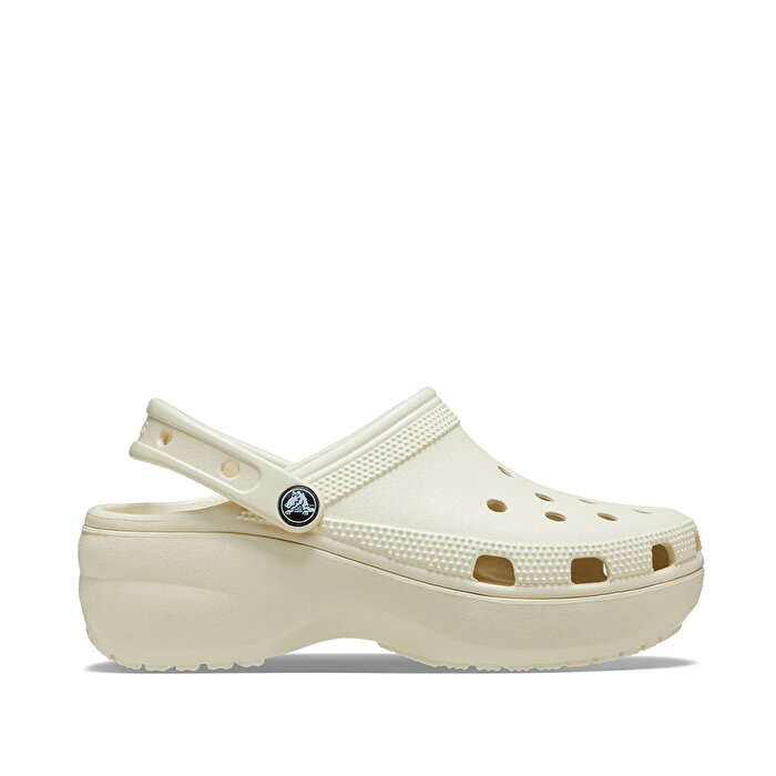 Crocs Classic Platform Clog Kadın Bej Terlik