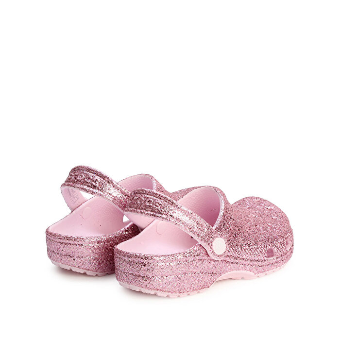 Crocs Classic Chunky Glitter Clog Kız Çocuk Pembe Terlik