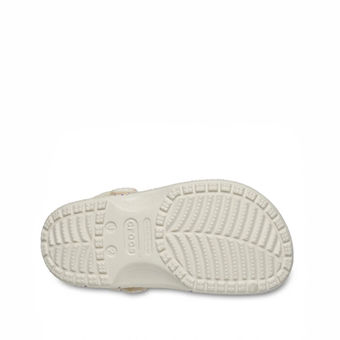 Crocs Classic Glow Paint Splatter Clog Çocuk Bej Terlik
