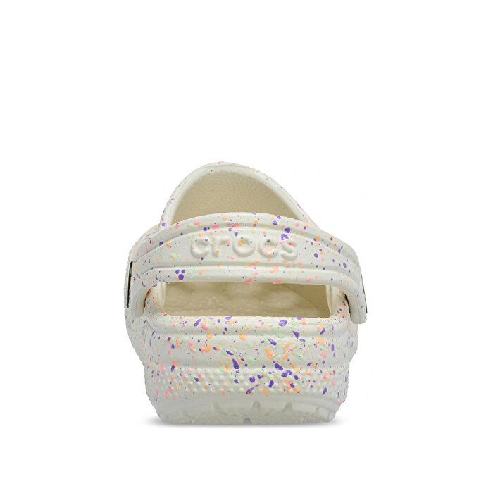 Crocs Classic Glow Paint Splatter Clog Çocuk Bej Terlik