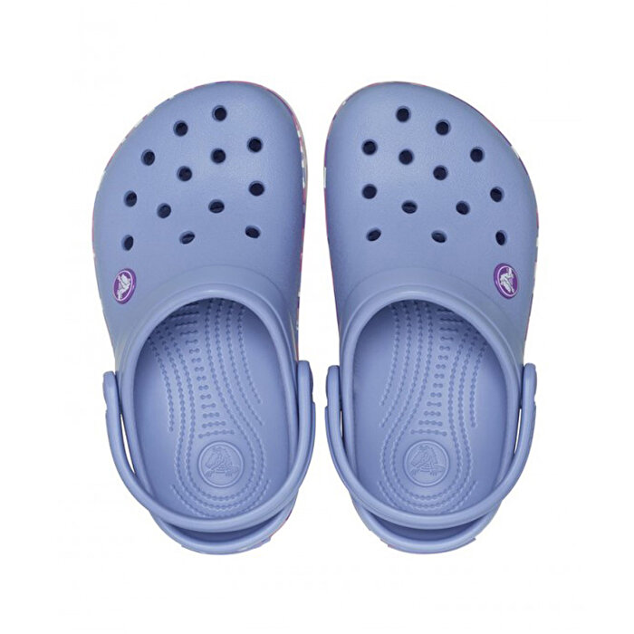 Crocs Crogband Glow Confetti Band Clog Kız Çocuk Mor Terlik