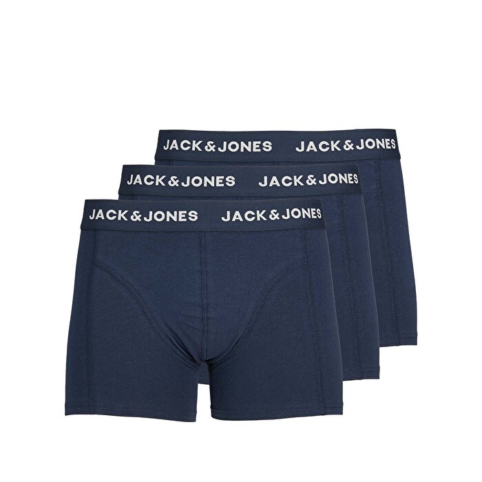 Jack&Jones Anthony Black Blue 3' lü Erkek Mavi Boxer
