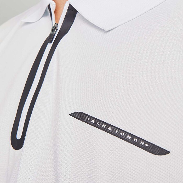 Jack&Jones Fusion Pique Erkek Beyaz Polo Yaka Tişört