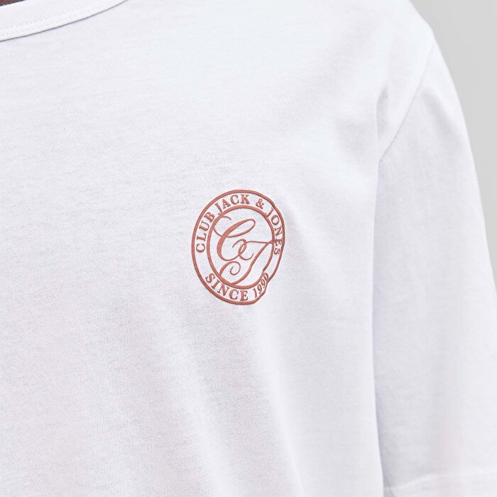 Jack&Jones Alliance Erkek Beyaz Tişört