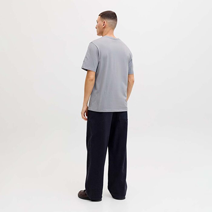 Jack&Jones Catskills Square Branding Erkek Gri Tişört