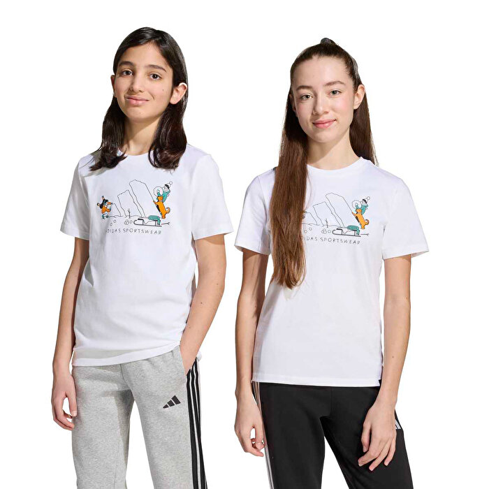 adidas Winter Sports Çocuk Beyaz Tişört