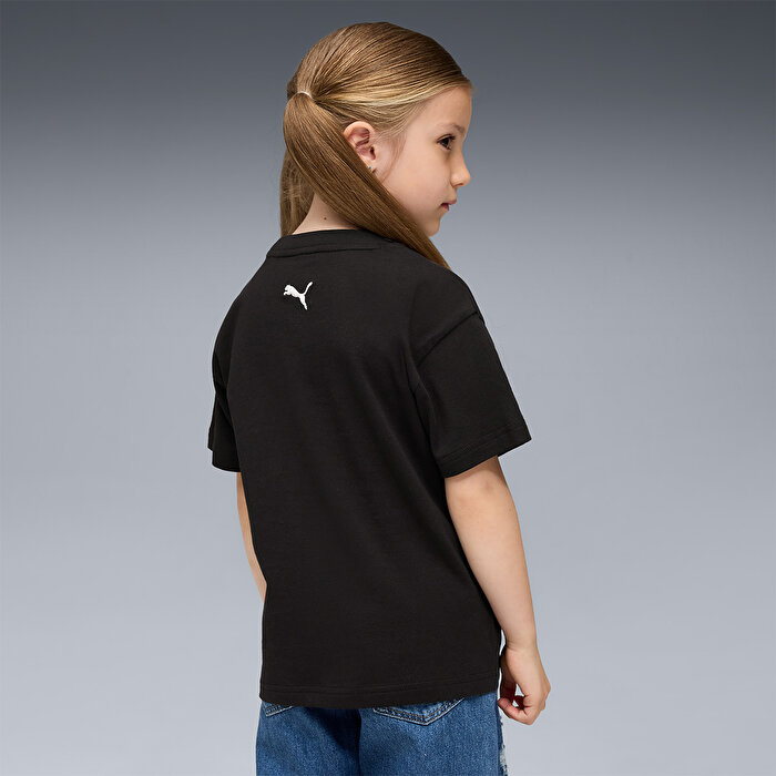 Puma Moody Cat Graphic II Çocuk Siyah Tişört