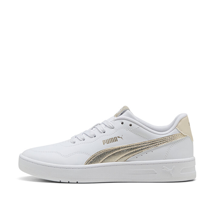 Puma Court Lally Metallic Whisper Kadın Beyaz Sneaker
