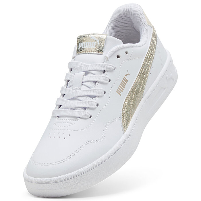 Puma Court Lally Metallic Whisper Kadın Beyaz Sneaker