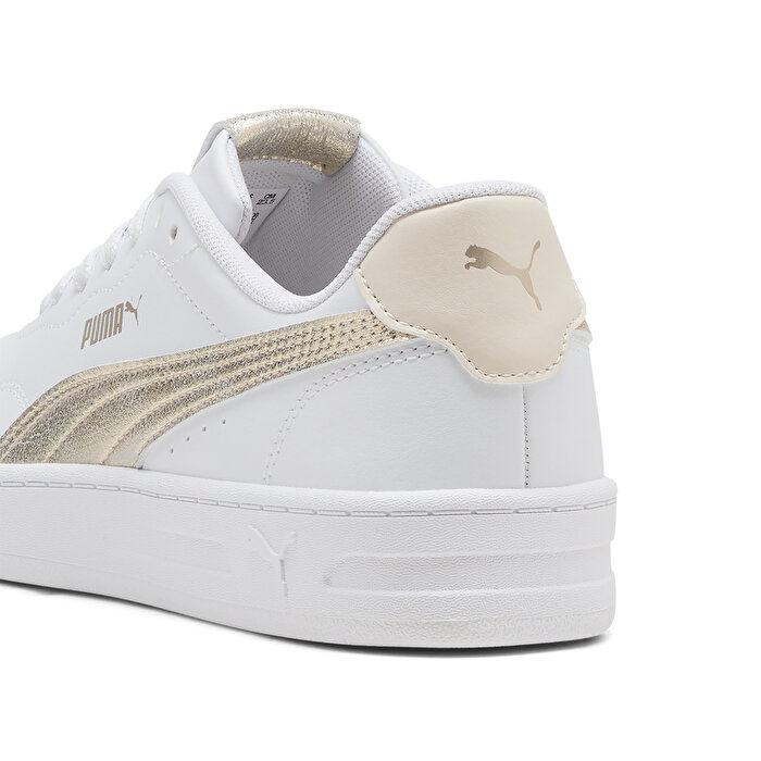 Puma Court Lally Metallic Whisper Kadın Beyaz Sneaker