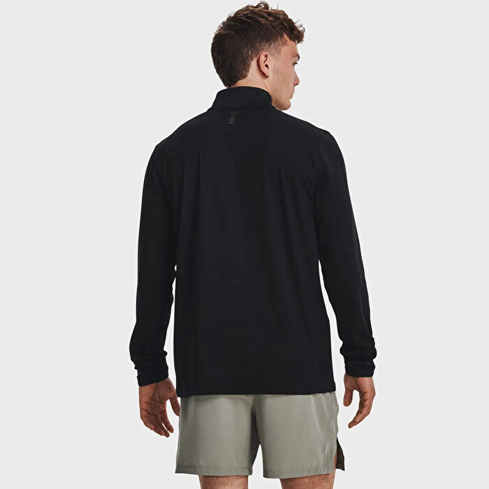 Under Armour Launch Pro 1/4 Zip Erkek Siyah Uzun Kollu Tişört