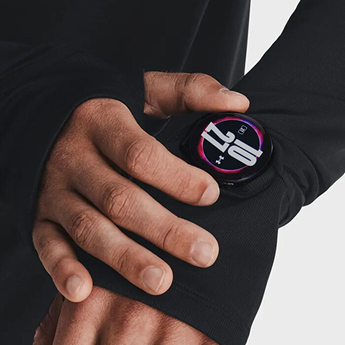 Under Armour Launch Pro 1/4 Zip Erkek Siyah Uzun Kollu Tişört