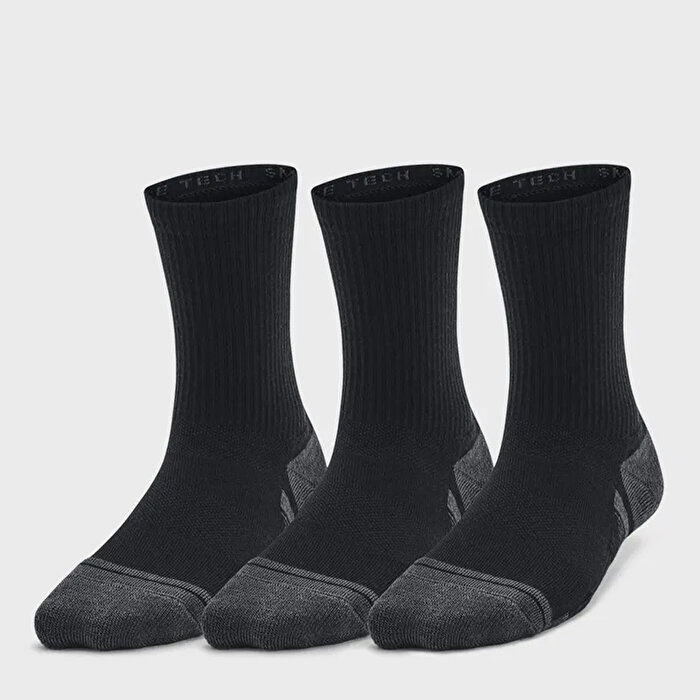 Under Armour Perform Tech Crew 3' lü Erkek Çocuk Siyah Çorap