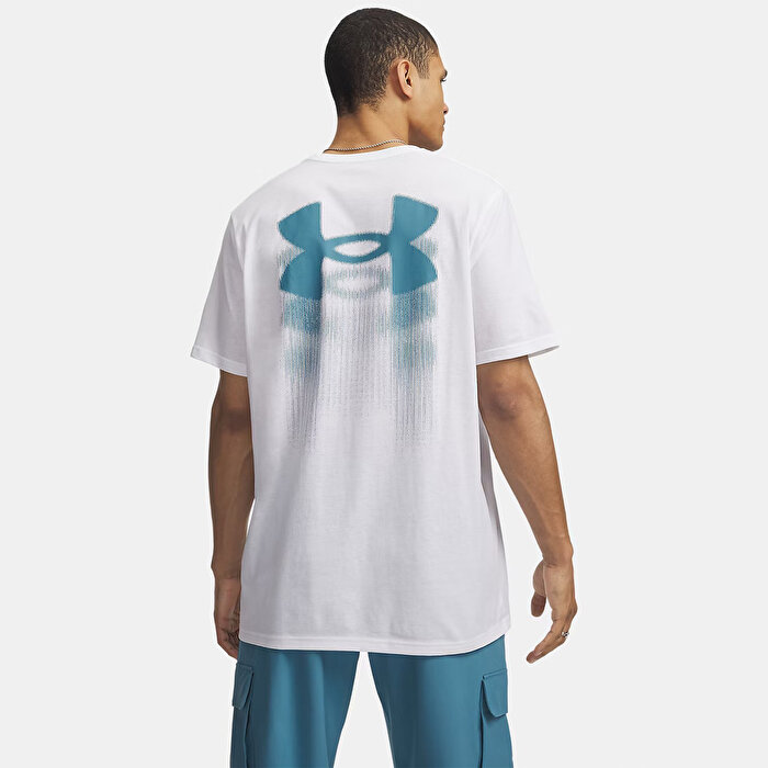 Under Armour Blur Logo Erkek Beyaz Tişört