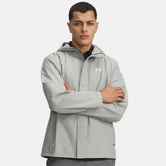 Under Armour Cloudstrike Erkek Gri Yağmurluk