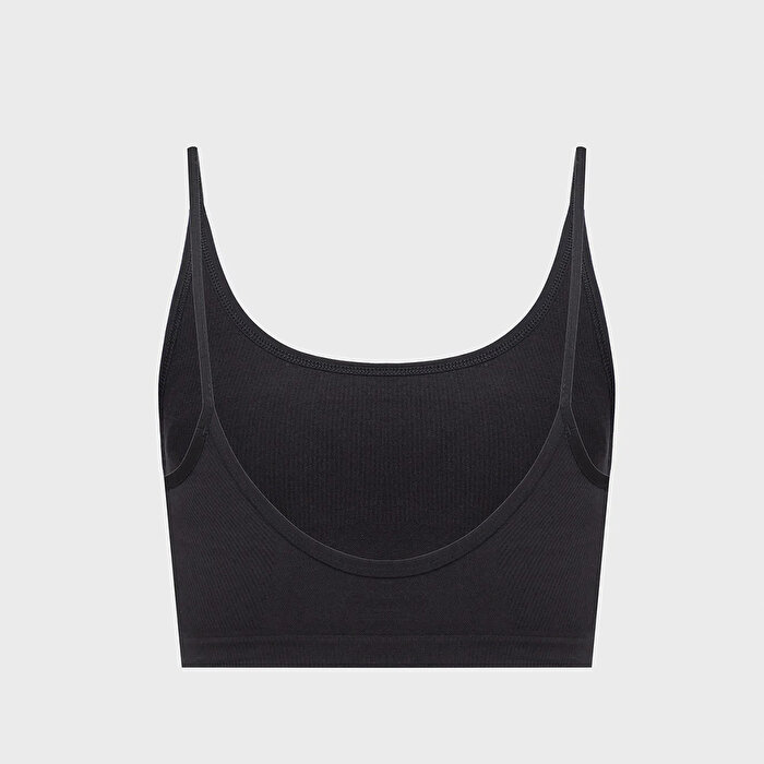 Under Armour Seamless Cotton Low Kadın Siyah Sporcu Sütyeni