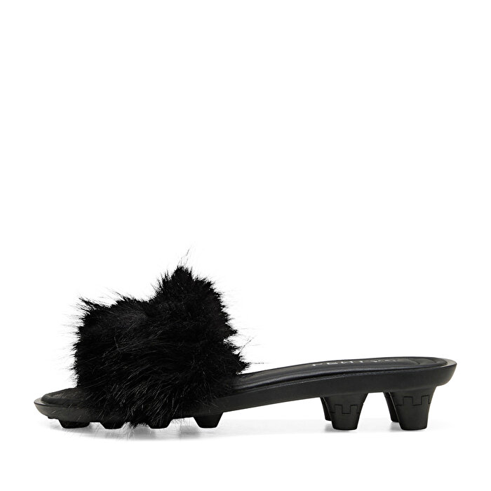Puma Fenty x Slide Chic Fur Kadın Siyah Terlik