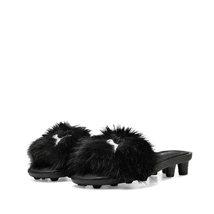 Puma Fenty x Slide Chic Fur Kadın Siyah Terlik