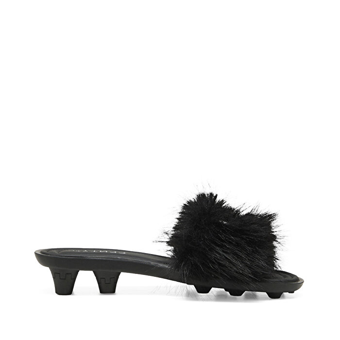Puma Fenty x Slide Chic Fur Kadın Siyah Terlik